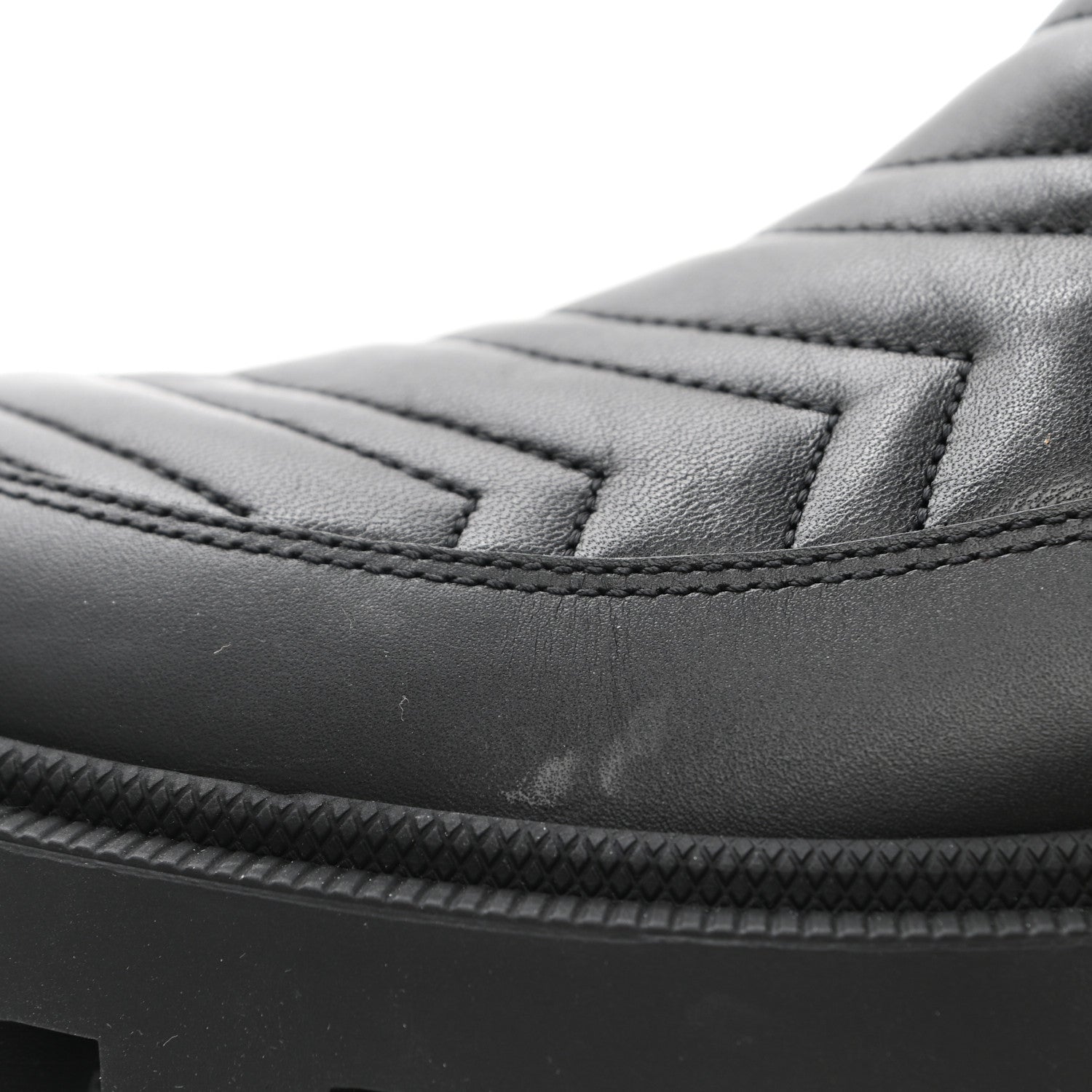 Gucci Calfskin Nappa Matelasse Frances Chelsea Boots 39 Black 9 of 9