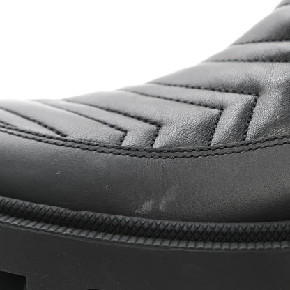 Gucci Calfskin Nappa Matelasse Frances Chelsea Boots 39 Black 9 of 9