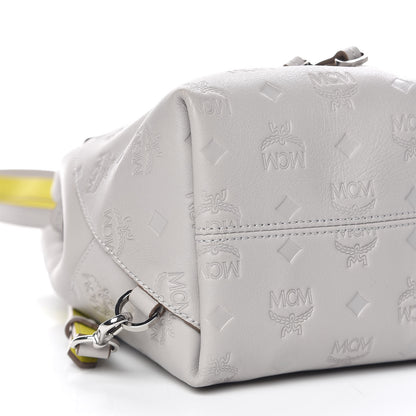 MCM Calfskin Ottomar Monogram Essential Backpack Dove 5 of 9