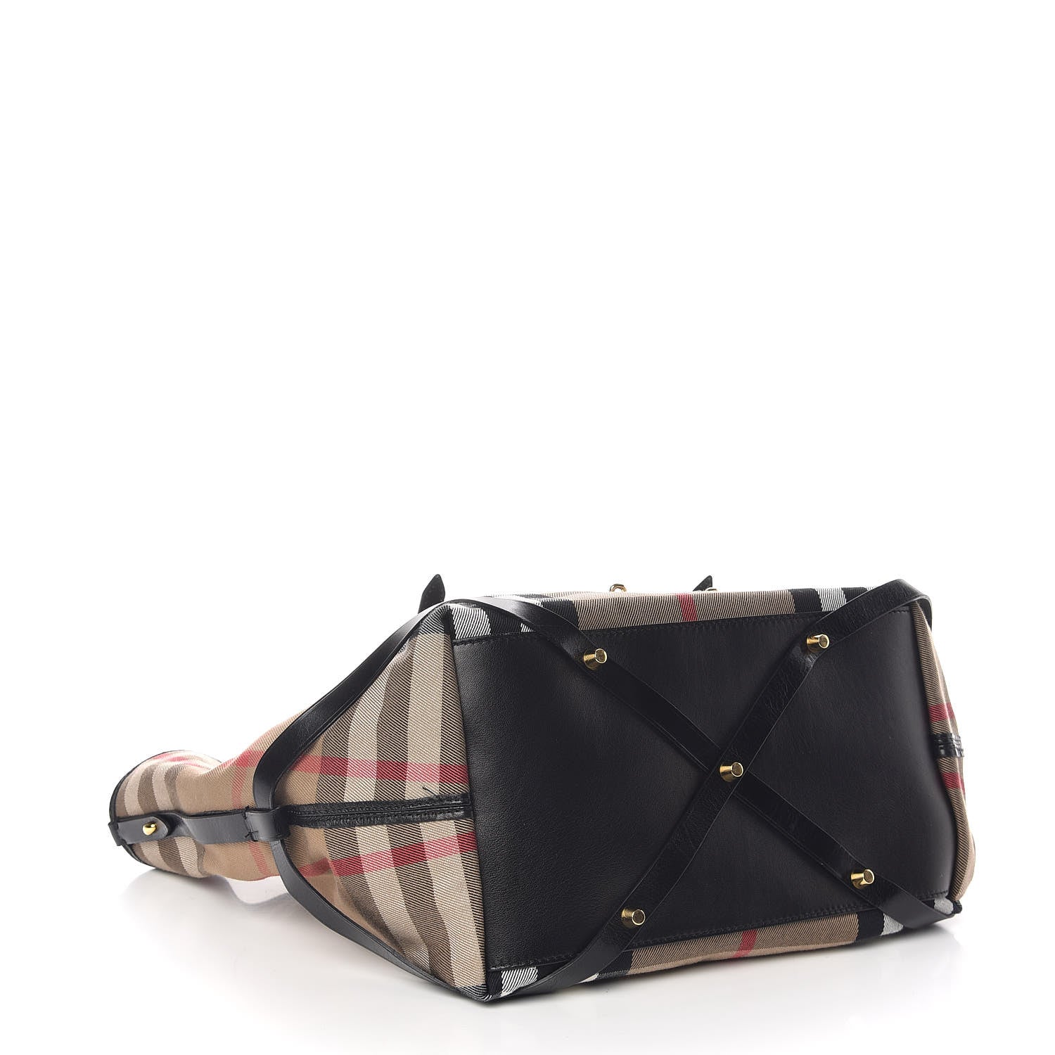 Burberry House Check Bridle Calfskin Medium Salisbury Tote Black 4 of 10