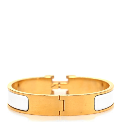 Hermes Enamel Narrow Clic Clac H Bracelet PM White 3 of 6