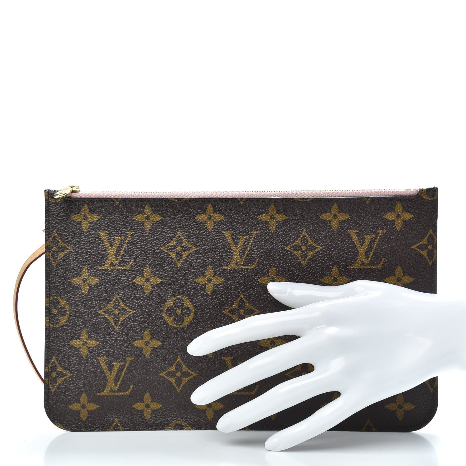 Louis Vuitton Monogram Neverfull MM GM Pochette Rose Ballerine 2 of 7