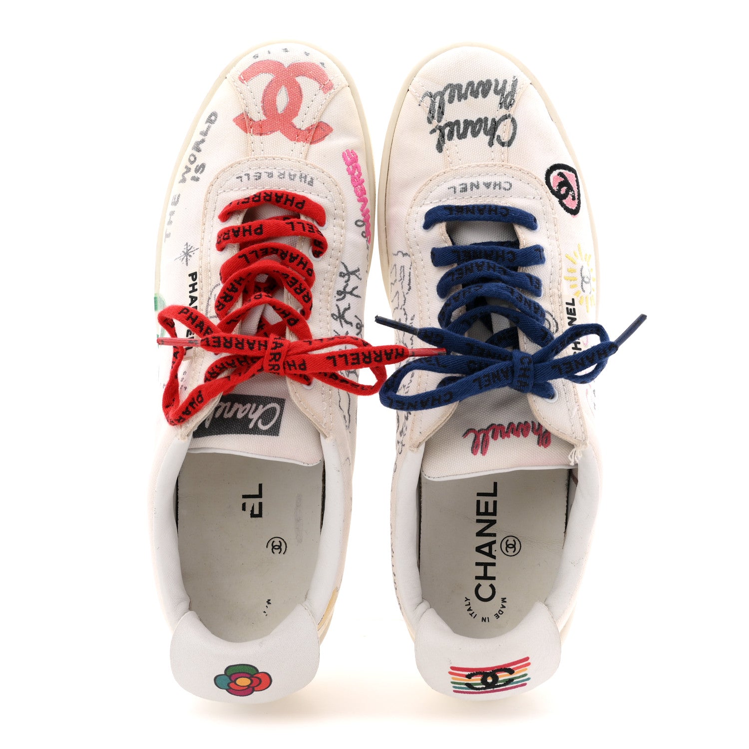Chanel x Pharrell Williams Canvas Mens Sneakers 43 White 2 of 14