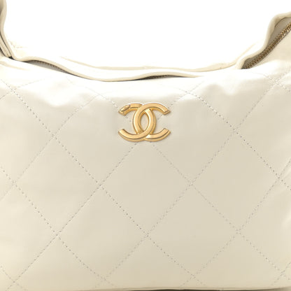 Chanel Calfskin Quilted Daily Hobo White 8 of 11