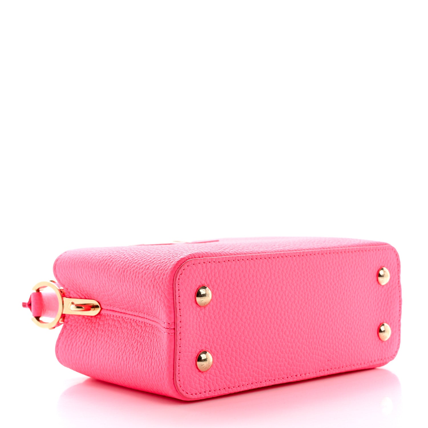 Louis Vuitton Taurillon Monogram Tuffetage Capucines Mini Fluo Pink 4 of 12
