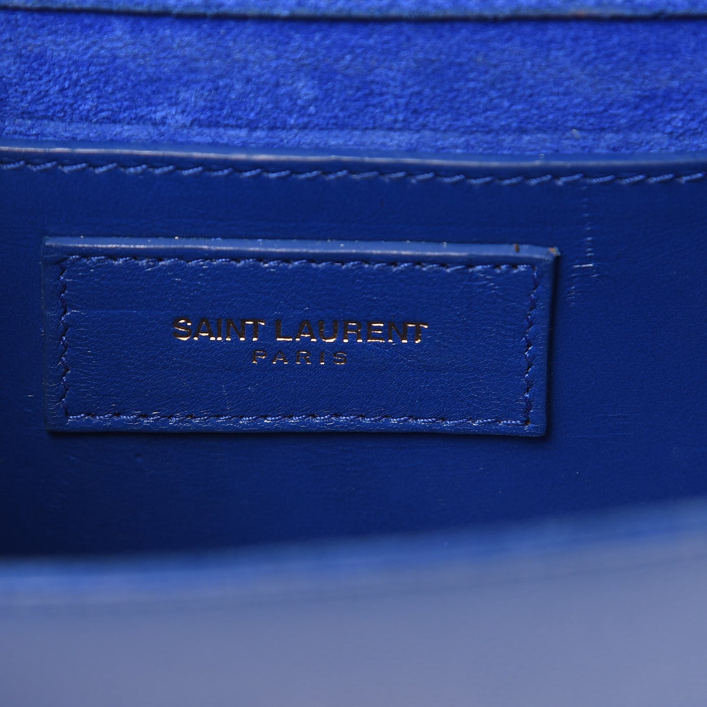 Grain De Poudre Small Classic Monogram Kate Satchel Royal Blue