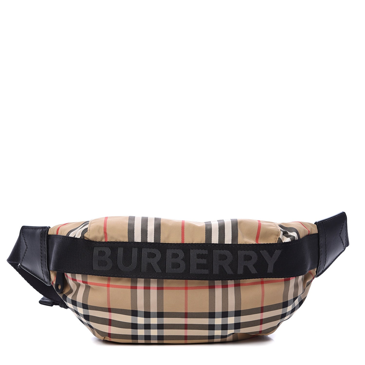 Burberry Nylon Vintage Check Sonny Bum Bag Archive Beige Black 1 of 12