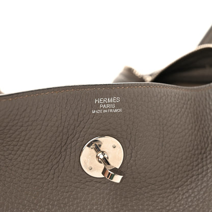 Hermes Taurillon Clemence Lindy 30 Etain 6 of 14