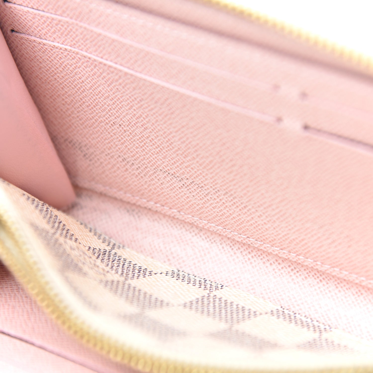 Louis Vuitton Damier Azur Clemence Wallet Rose Ballerine 11 of 16