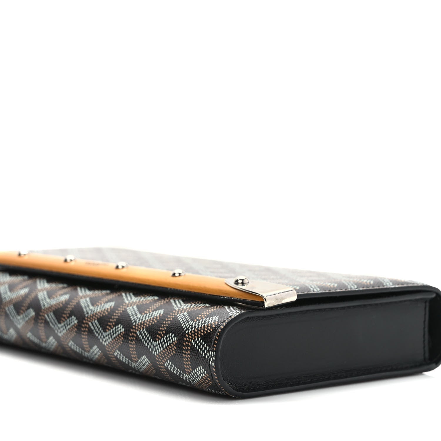 Goyard Goyardine Monte Carlo Bois Clutch With Strap Black 8 of 10