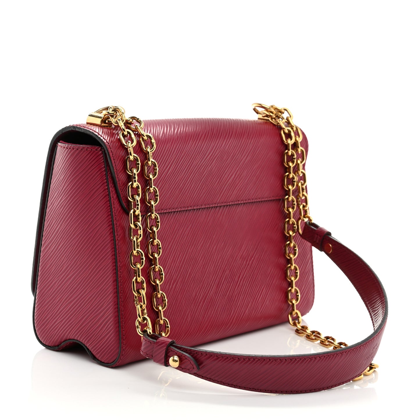Epi Twist Shoulder Bag MM Fuchsia