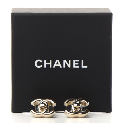 Chanel CC Turnlock Earrings Gold 5 of 5