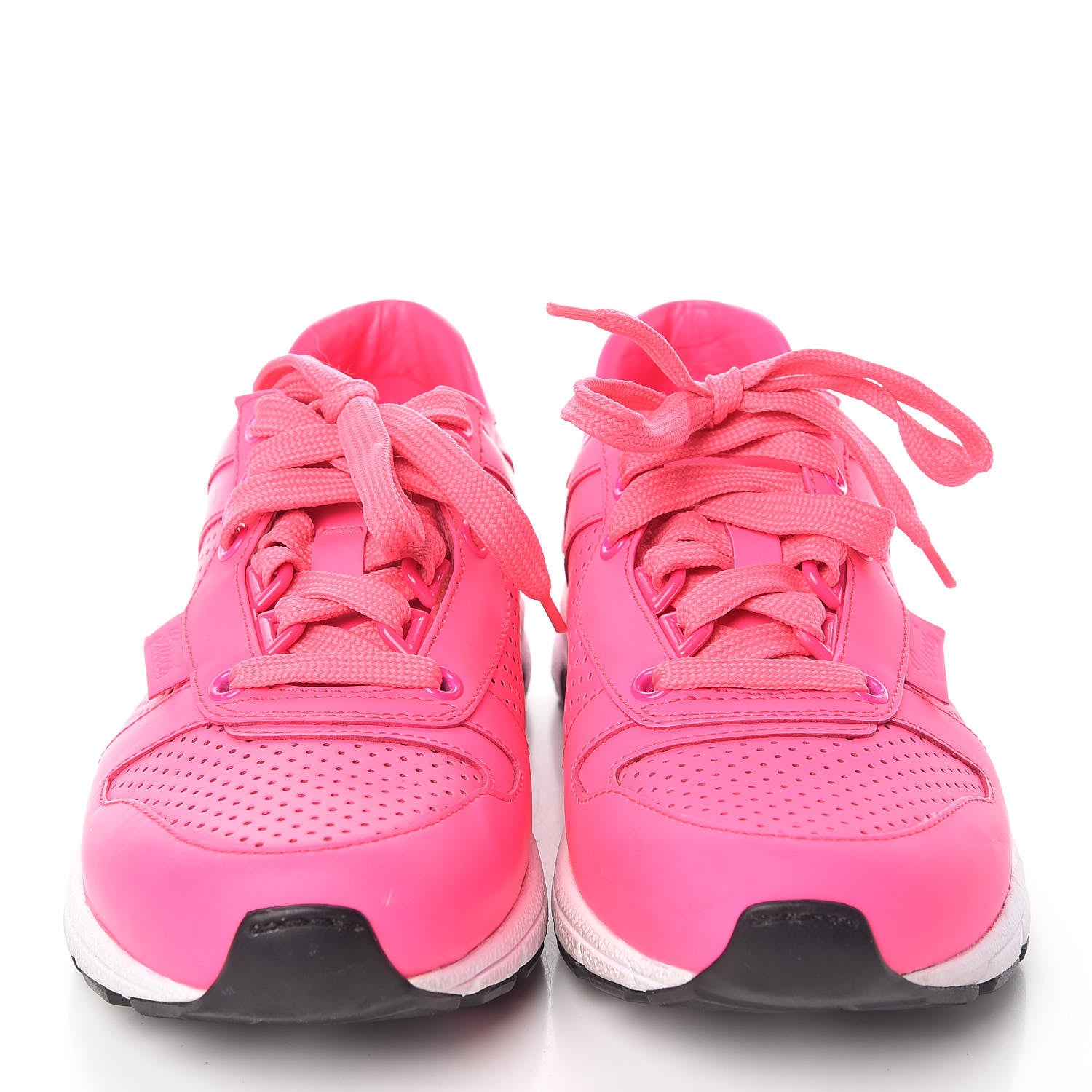Gucci Calfskin Sneakers 37 Neon Pink 2 of 13