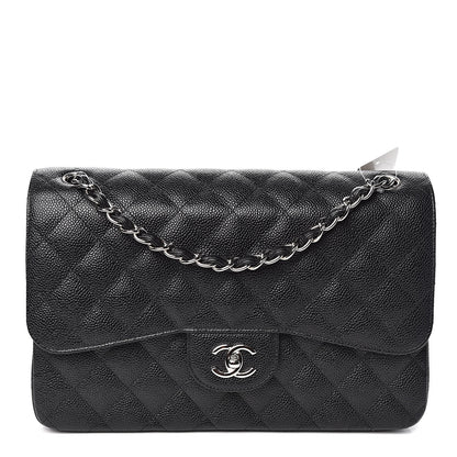 Chanel Caviar Quilted Jumbo Double Flap Black 1 of 11