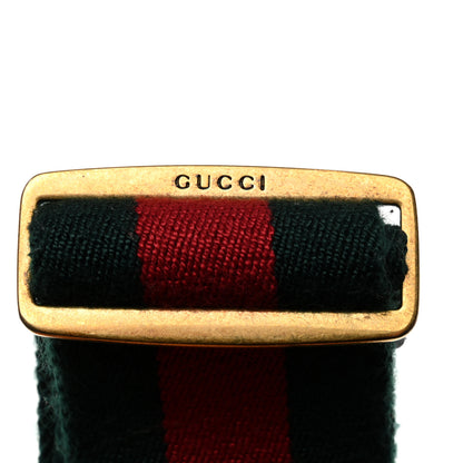 Gucci Web Queen Margaret Bee Belt 75 30 Red Green 4 of 5