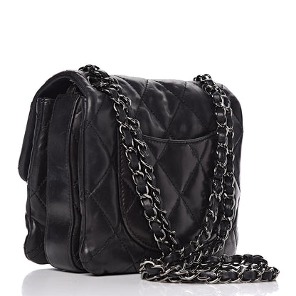 Chanel Lambskin Quilted Mini Chanel 3 Flap Black 4 of 12