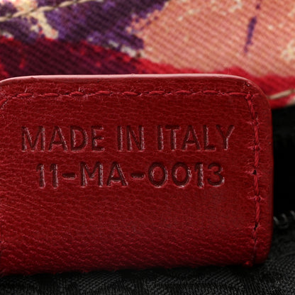 Christian Dior Canvas Calfskin Le Victim Street Chic Columbus Ave Bag Red Multicolor 7 of 10