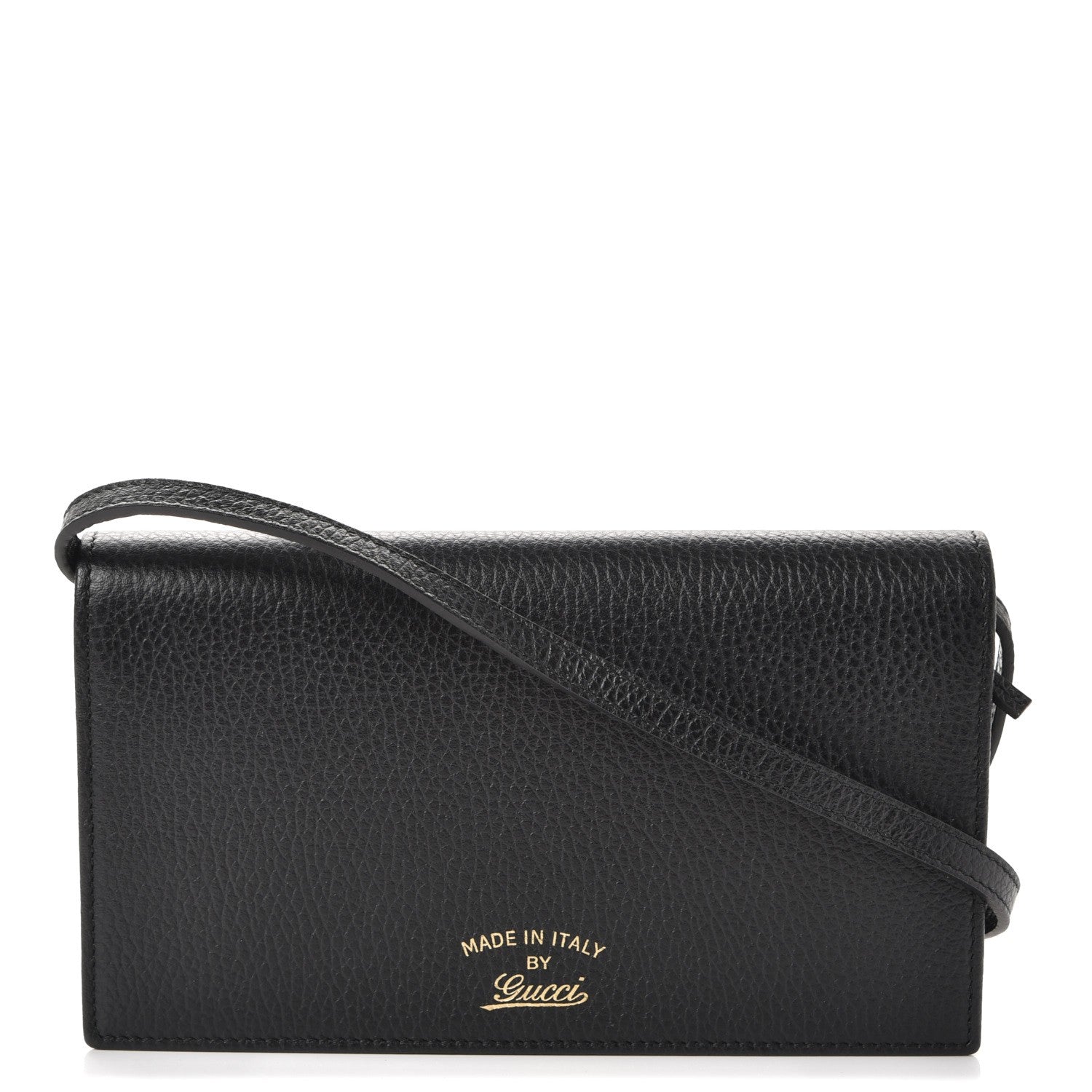 Gucci Dollar Calfskin Mini Swing Wallet Bag Black 1 of 8