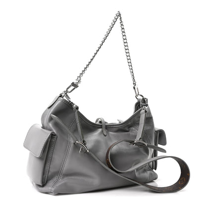Louis Vuitton Lambskin CarryAll Cargo Vibe PM Trianon Gray 3 of 9