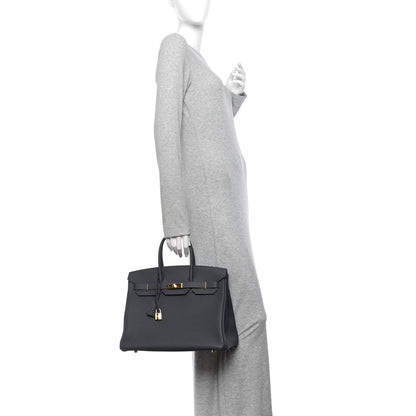 Hermes Togo BIRKIN 35 Ardoise 2 of 11