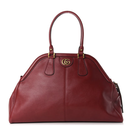 Gucci Calfskin Large Re(Belle) Top Handle Bag Red 1 of 12