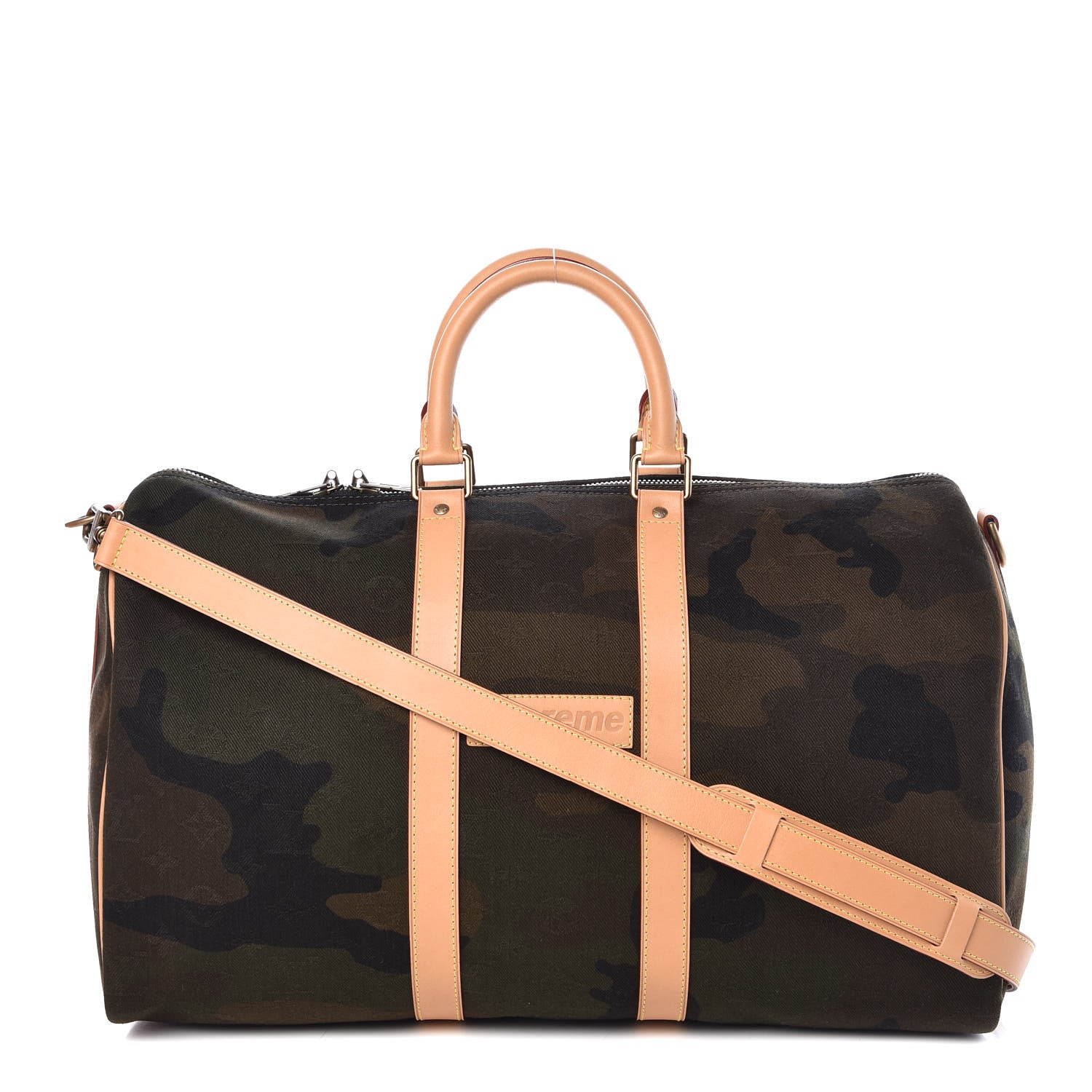 Louis Vuitton X SUPREME Monogram Camouflage Keepall Bandouliere 45 1 of 10