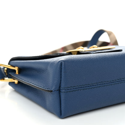 Burberry Soft Grain Calfskin Small Medley Crossbody Steel Blue 10 of 12