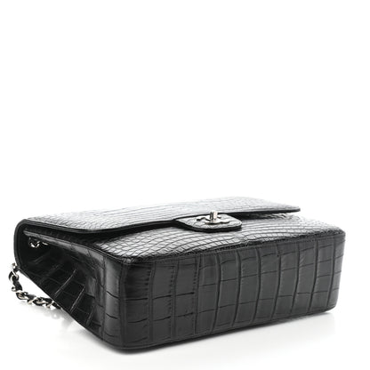 Chanel Alligator Jumbo Single Flap Black 4 of 10