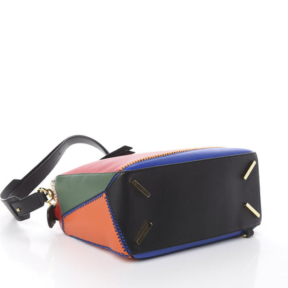 Loewe Calfskin Medium Patchwork Puzzle Bag Multicolor 3 of 8