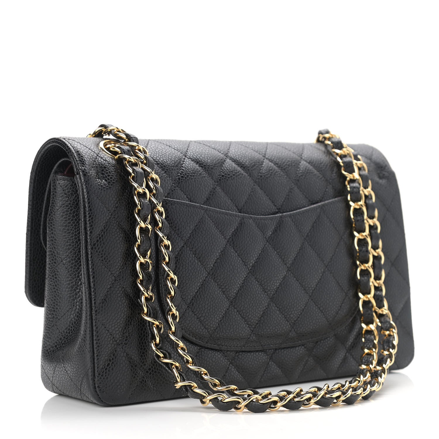 Chanel Caviar Quilted Medium Double Flap Black 3 of 11