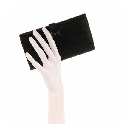 Hermes Chevre Mysore Bearn Tri-Fold Wallet Black 2 of 7