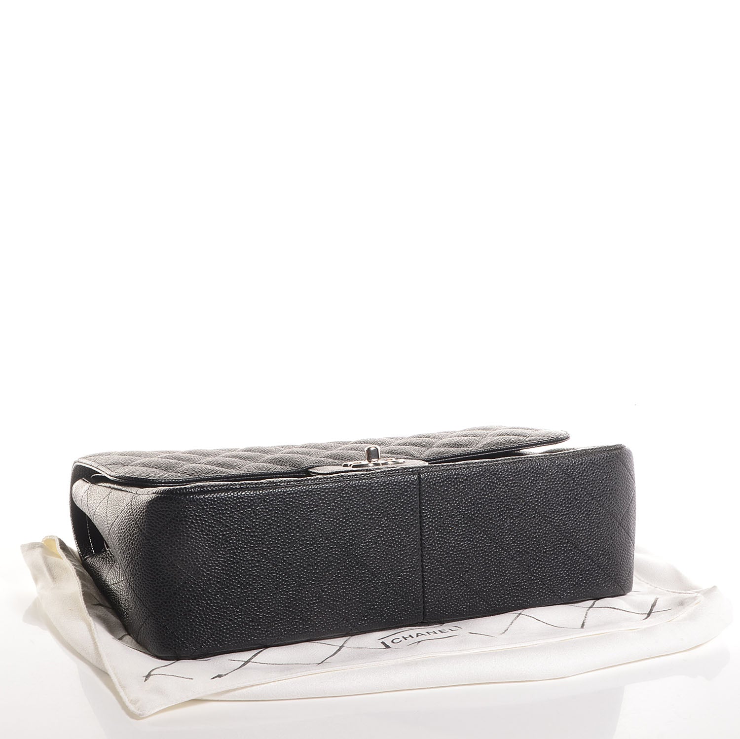 Chanel Caviar Quilted Jumbo Double Flap Black 4 of 8