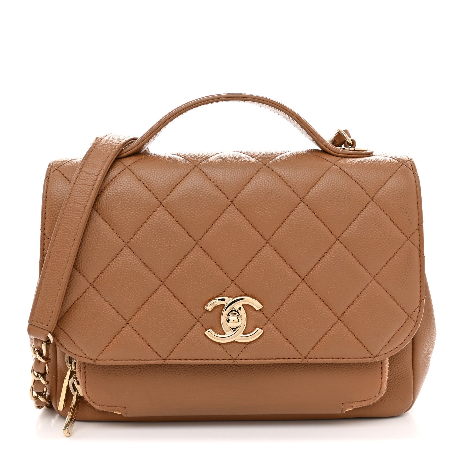 Chanel Caviar Quilted Medium Business Affinity Flap Brown 1 of 10