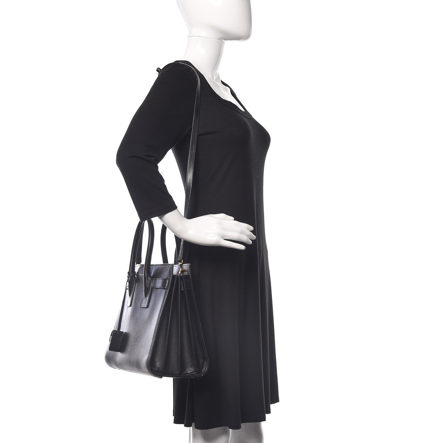 Saint Laurent Calfskin Small Sac De Jour Black 2 of 19