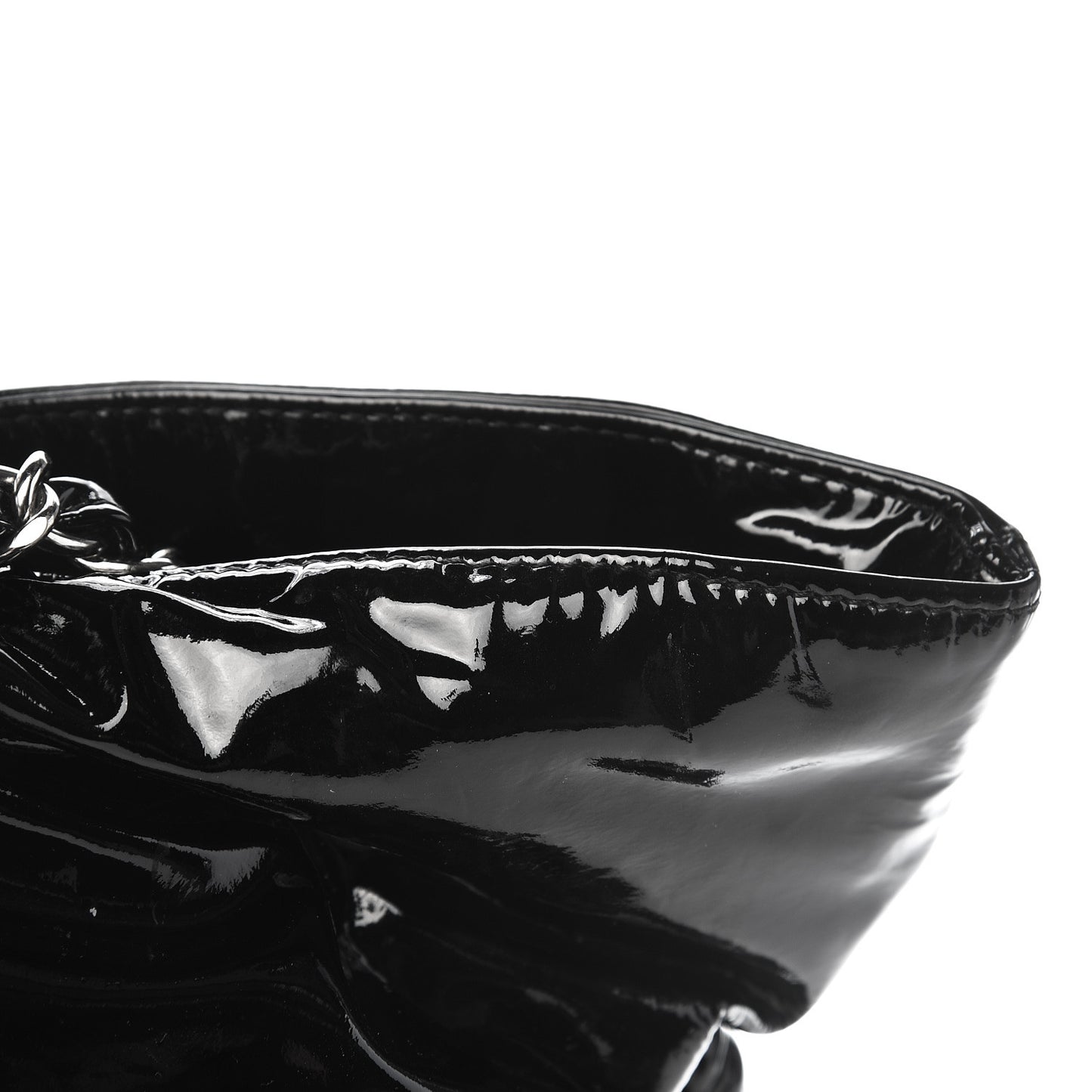 Patent Bonbons Shopper Tote Black