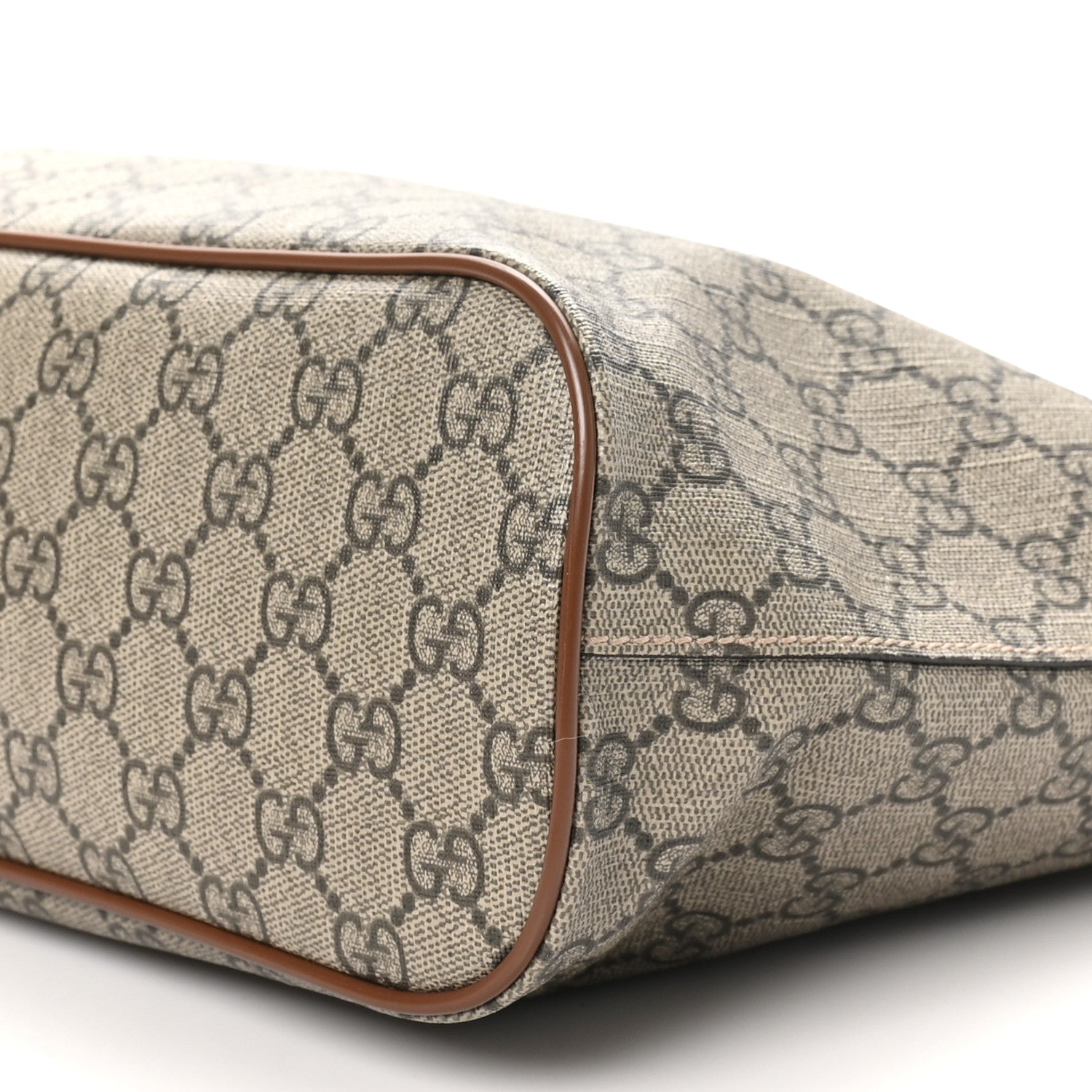 Gucci Soft GG Supreme Monogram Small Crossbody Tote Beige Cuir 10 of 10