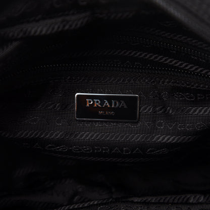 Prada Tessuto Nylon Studded New Vela Shoulder Bag Black Astrale 6 of 10