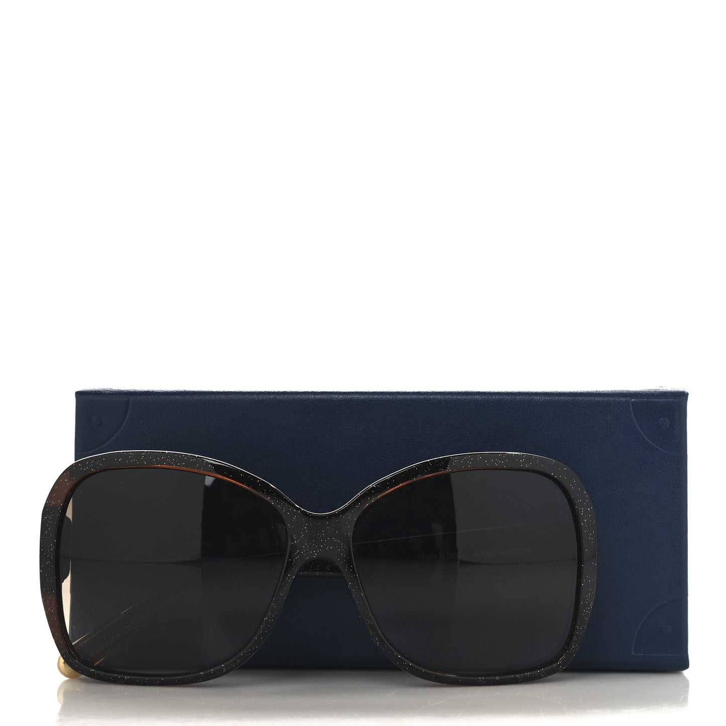 Acetate Obsession Round Sunglasses Z1856E Brown Glitter