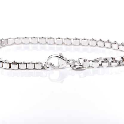 Tiffany Sterling Silver 4mm Venetian Link Bracelet 4 of 5