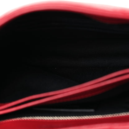 Saint Laurent Calfskin Y Quilted Monogram Toy Loulou Crossbody Bag New Lipstick 5 of 11