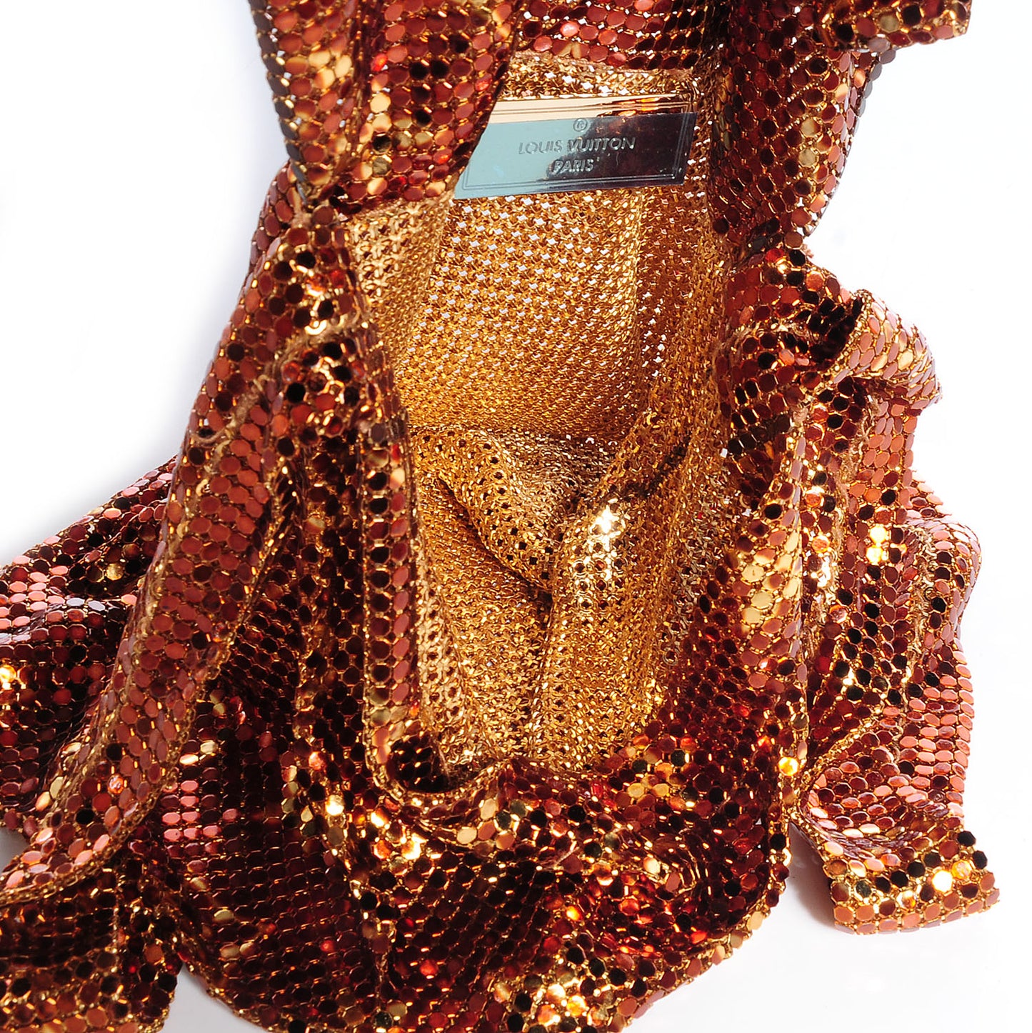 Monogram Mesh Metal Frances Gold