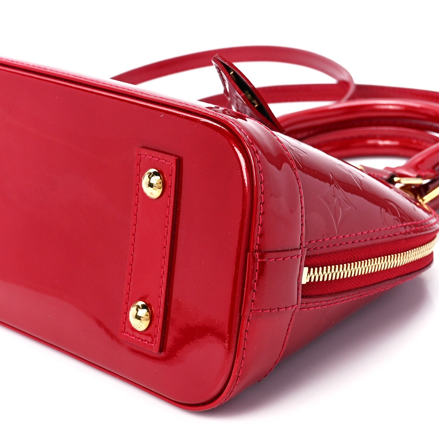 Louis Vuitton Vernis Alma BB Pomme D'Amour 11 of 12