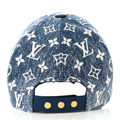 Louis Vuitton Monogram Jacquard Cap Blue 5 of 8