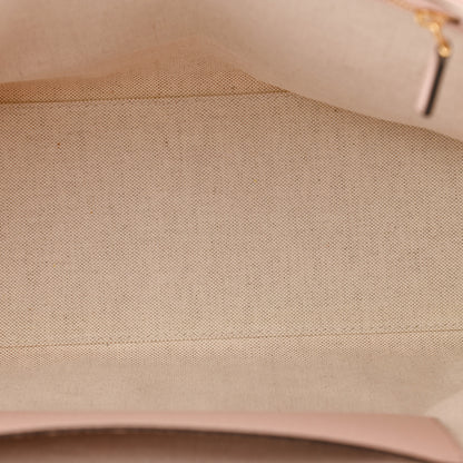 Gucci Monogram Jumbo GG Textured Dollar Calfskin Medium Ophidia Shopping Tote Beige Perfect Pink 5 of 12