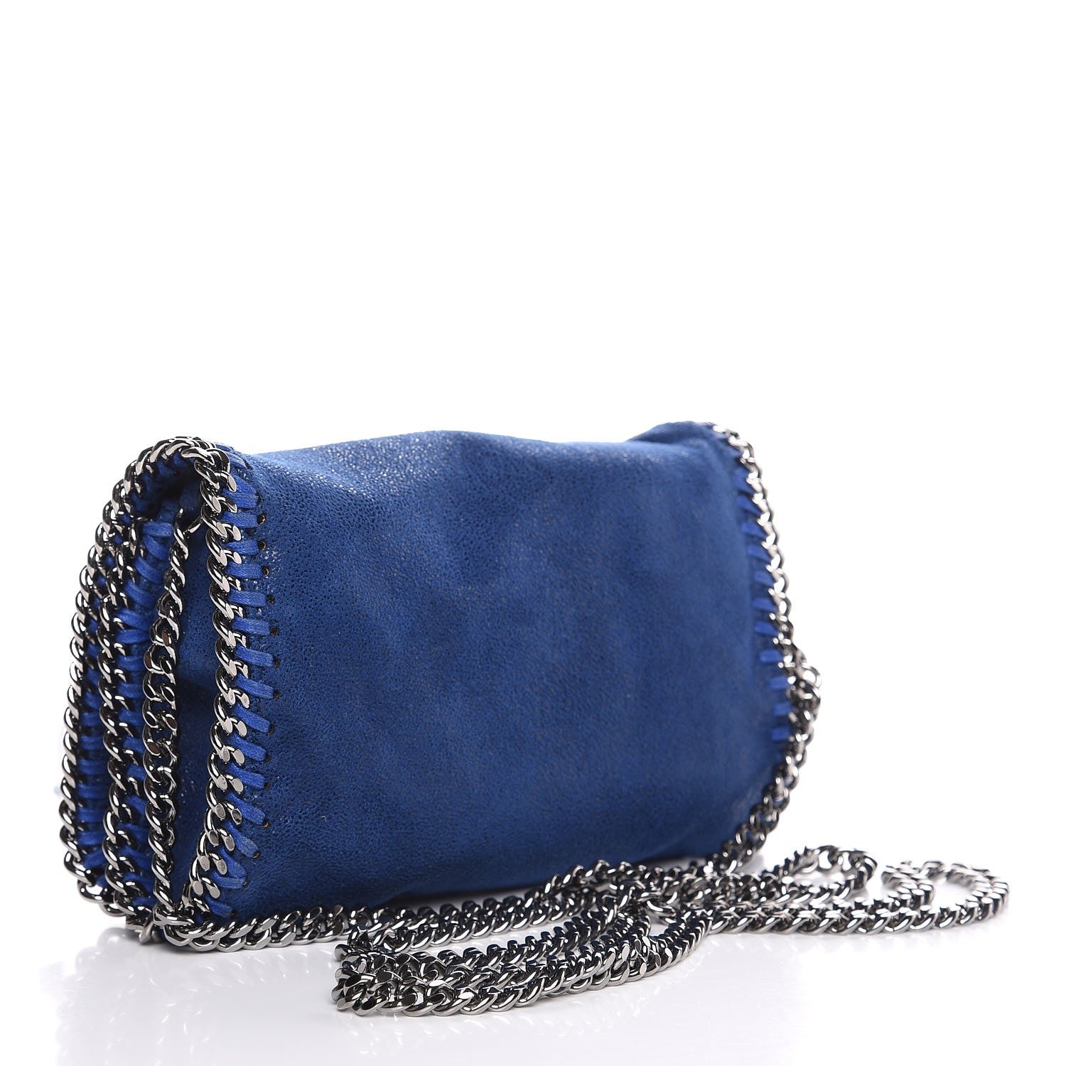 Stella McCartney Shaggy Deer Falabella Crossbody Bag Blue 3 of 7