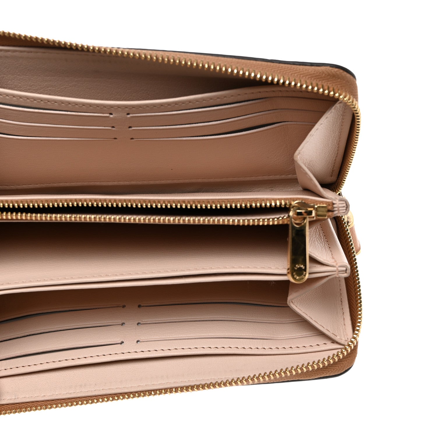 Louis Vuitton Ostrich Zippy Beige 5 of 8