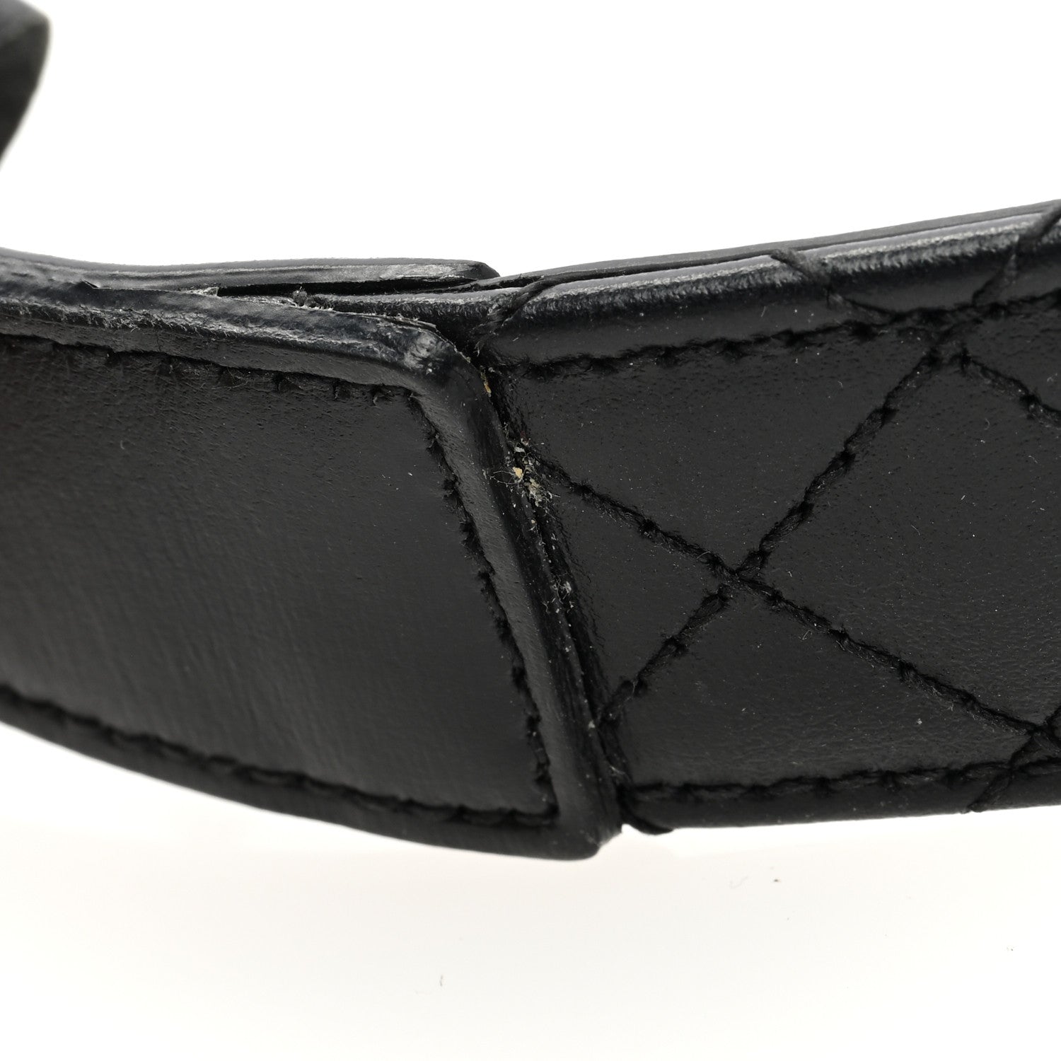 Gucci Calfskin Trapuntata Zumi 30mm Belt 75 30 Black 5 of 5