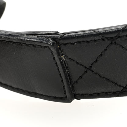 Gucci Calfskin Trapuntata Zumi 30mm Belt 75 30 Black 5 of 5