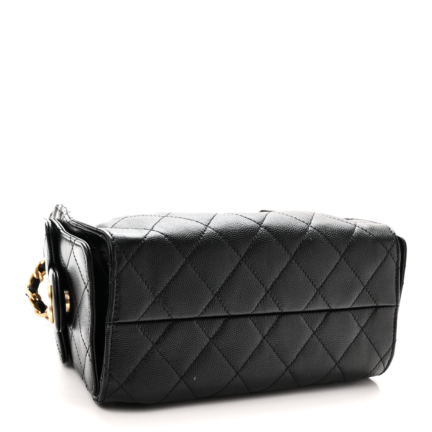 Caviar Quilted Mini Chanel 25 Handbag Black