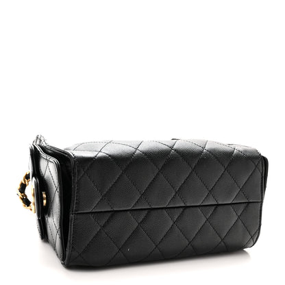 Chanel Caviar Quilted Mini Chanel 25 Handbag Black 4 of 10